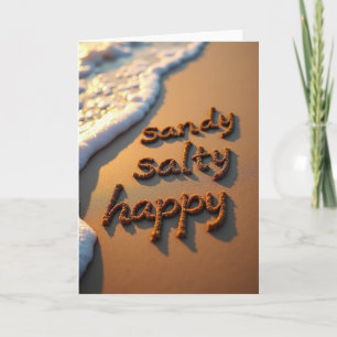 Zout Verjaardags Zand Kaart