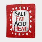 zout vetzuur warmte-Ornament Keramisch Ornament (Links)