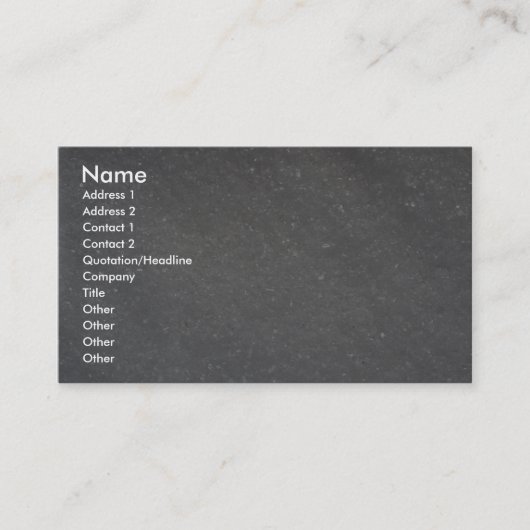 Zout Visitekaartje (Voorkant)