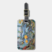 Zout water aquarium bagagelabel (Voorkant verticaal)