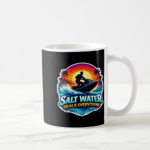 Zout water geneest alles jetski jet ski scooter koffiemok