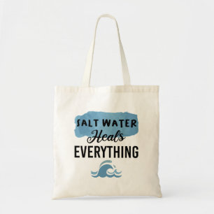 Zout water heelt alles beestjes tote bag