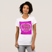 Zout water zweeft de ziel in roze. t-shirt (Voorkant volledig)