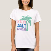 Zout Zand Boho Retro Zomer T-shirt (Voorkant)