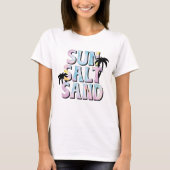 Zout Zand Zomer Tie Dye Beach T-shirt (Voorkant)