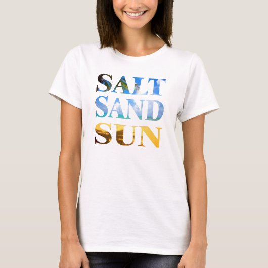Zout Zand Zon Zomer Strand Top Design (Voorkant)