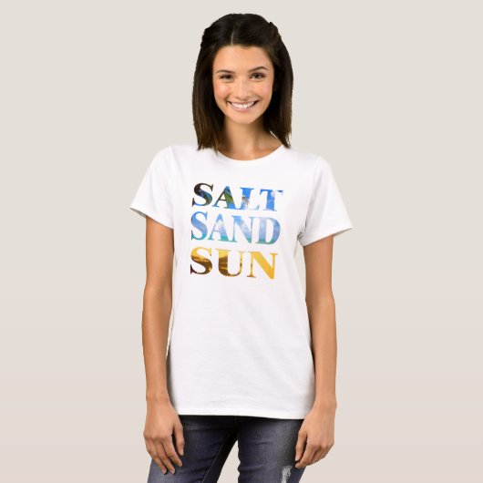 Zout Zand Zon Zomer Strand Top Design (Voorkant volledig)