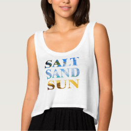 Zout Zand Zon Zomer Strand Top Design