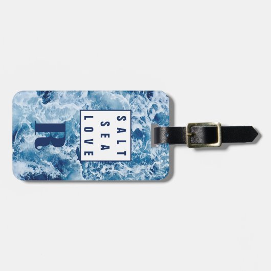 Zout Zee en liefde Bagagelabel (Voorkant horizontaal)