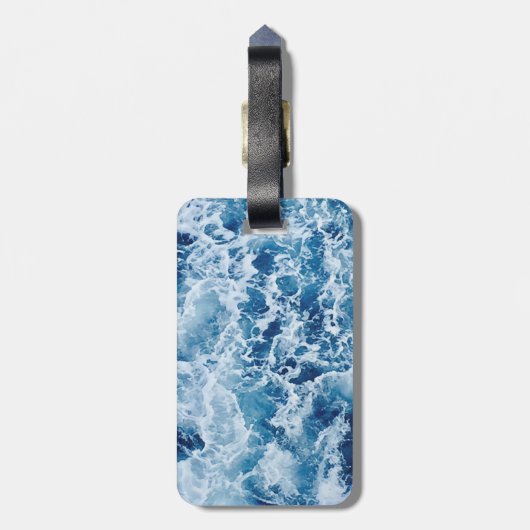 Zout Zee en liefde Bagagelabel (Achterkant verticaal)