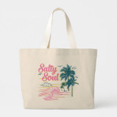 Zout Ziel Grote Tote Bag (Achterkant)