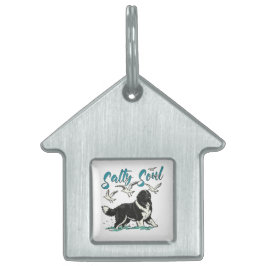 Zout Ziel – Newfoundland Kust Design Huisdieren Naamplaatje