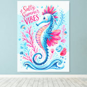 Zout Zomer Vibes Canvas Afdruk (Insitu (Houten vloer))