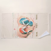 Zout Zon Zool Strandhanddoek Strandlaken (Voorkant)