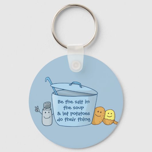 Zoute Aardappelsoep Sleutelhanger (Voorkant)