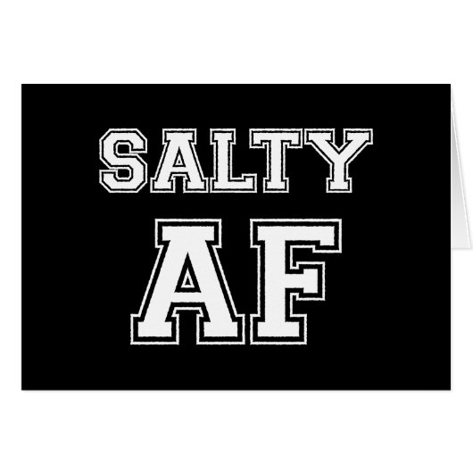 ZOUTE AF-KAART (Voorkant Horizontaal)