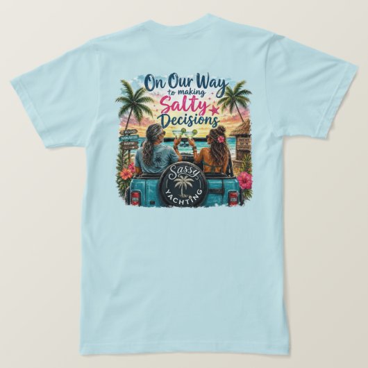 Zoute Beslissingen T-shirt (Design achterkant)