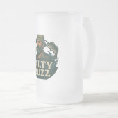 Zoute Buzz Klassieke Mok, 325 ml Matglas Bierpul (Voorkant rechts)
