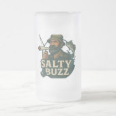 Zoute Buzz Klassieke Mok, 325 ml Matglas Bierpul (Center)