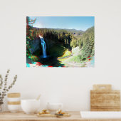 Zoute Creek-Herfsten, Oregon 3D Anaglyph-Poster Poster (Keuken)