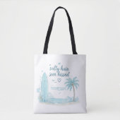Zoute Haar Zon Gekuste Strand Tote Tas (Voorkant)