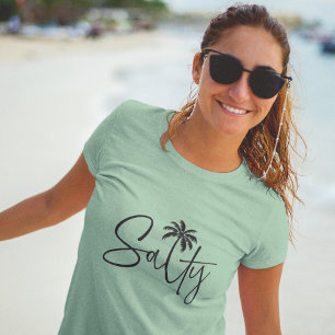 Zoute handpalm ontwerp Tri-Blend shirt