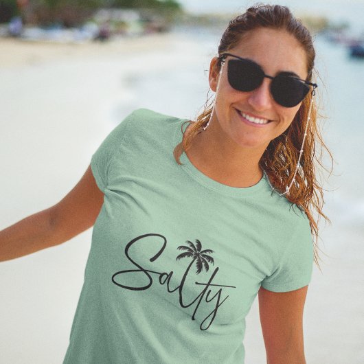 Zoute handpalm ontwerp Tri-Blend shirt