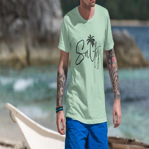 Zoute handpalm ontwerp Tri-Blend shirt