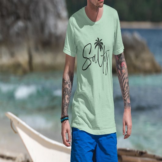 Zoute handpalm ontwerp Tri-Blend shirt