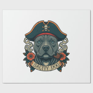 Zoute Hond Pitbull Cadeaupapier