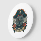 Zoute Hond Pitbull Grote Klok (Hoek)