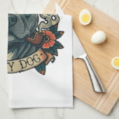 Zoute Hond Pitbull Theedoek (Quarter Fold)