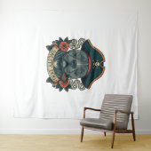 Zoute hond Pitbull Wandkleed (In Situ (horizontaal))