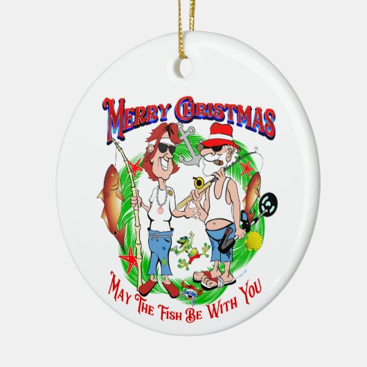 Zoute kerst keramisch ornament (Links)