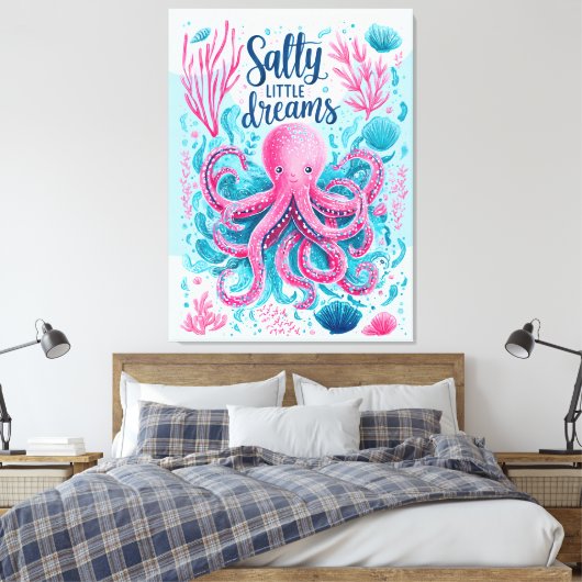 Zoute Kleine Dromen Canvas Afdruk (Insitu (Slaapkamer))