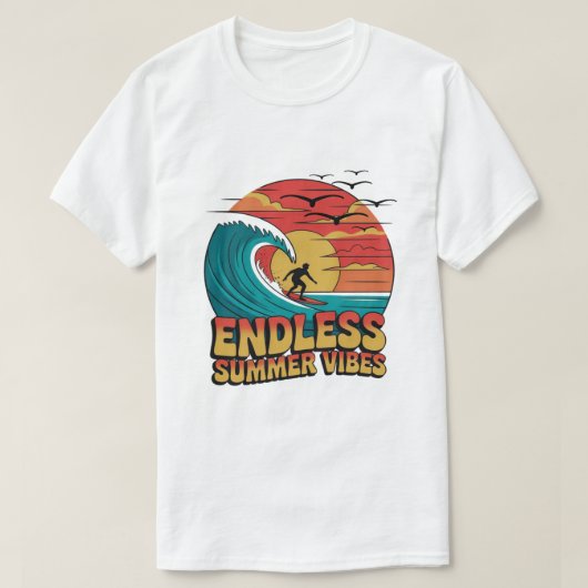 Zoute Kusjes & Sunset Dromen T-shirt (Design voorkant)