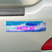 zoute lucht bumpersticker (Op auto)
