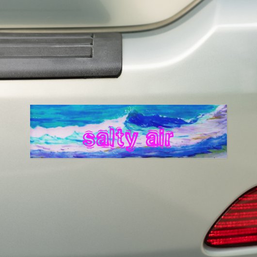 zoute lucht bumpersticker (Op auto)