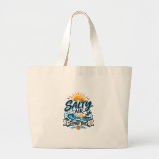 Zoute Lucht Zonnige Dagen Strand Tote Tas