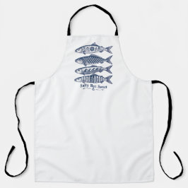 Zoute Maar Zoete Vintage Nautische Vis Schort