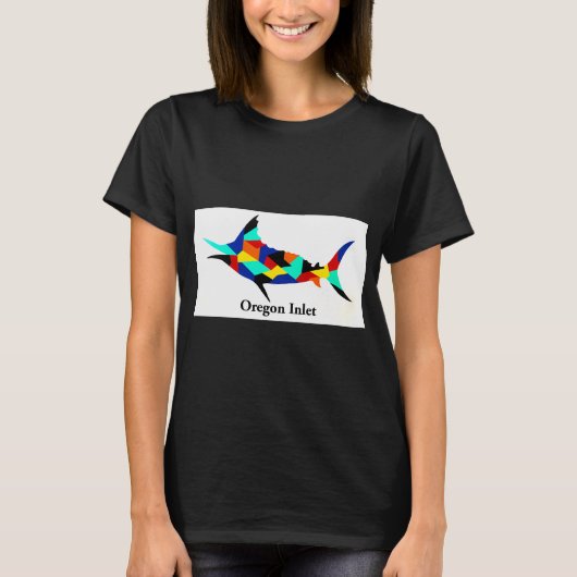 Zoute Marlin (Oregon Inlet) T-shirt (Voorkant)
