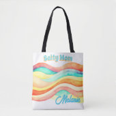 Zoute Moeder Strand Zomerstijl Tote Bag (Voorkant)