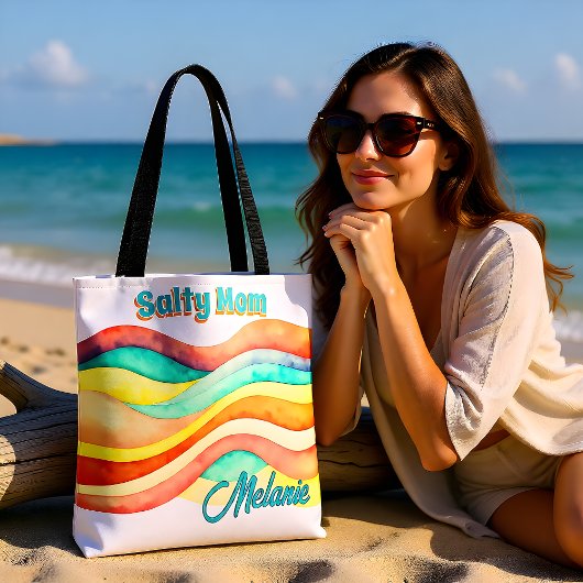 Zoute Moeder Strand Zomerstijl Tote Bag