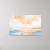 Zoute omhelzing - Abstract zeegezicht Canvas Afdruk (Voorkant)