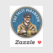 Zoute paramedische HD Blue Sticker (Vel)