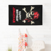 zoute piratenpartij spandoek (Insitu)