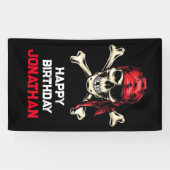 zoute piratenpartij spandoek (Horizontaal)