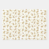 Zoute Popcorn en Peanuts Gift Wrap voelen Inpakpapier Vel (Voorkant 3)