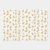 Zoute Popcorn en Peanuts Gift Wrap voelen Inpakpapier Vel (Voorkant 2)