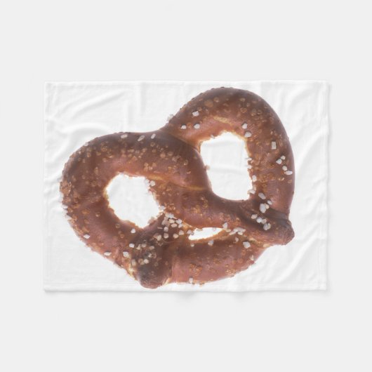 Zoute pretzel fleece deken (Voorkant (Horizontaal))